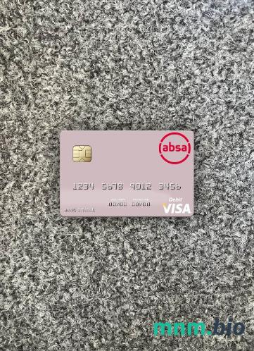 South Africa Absa Group Limited visa obciążyć card wygląd fotograficzny skan PSD + zdjęcie
